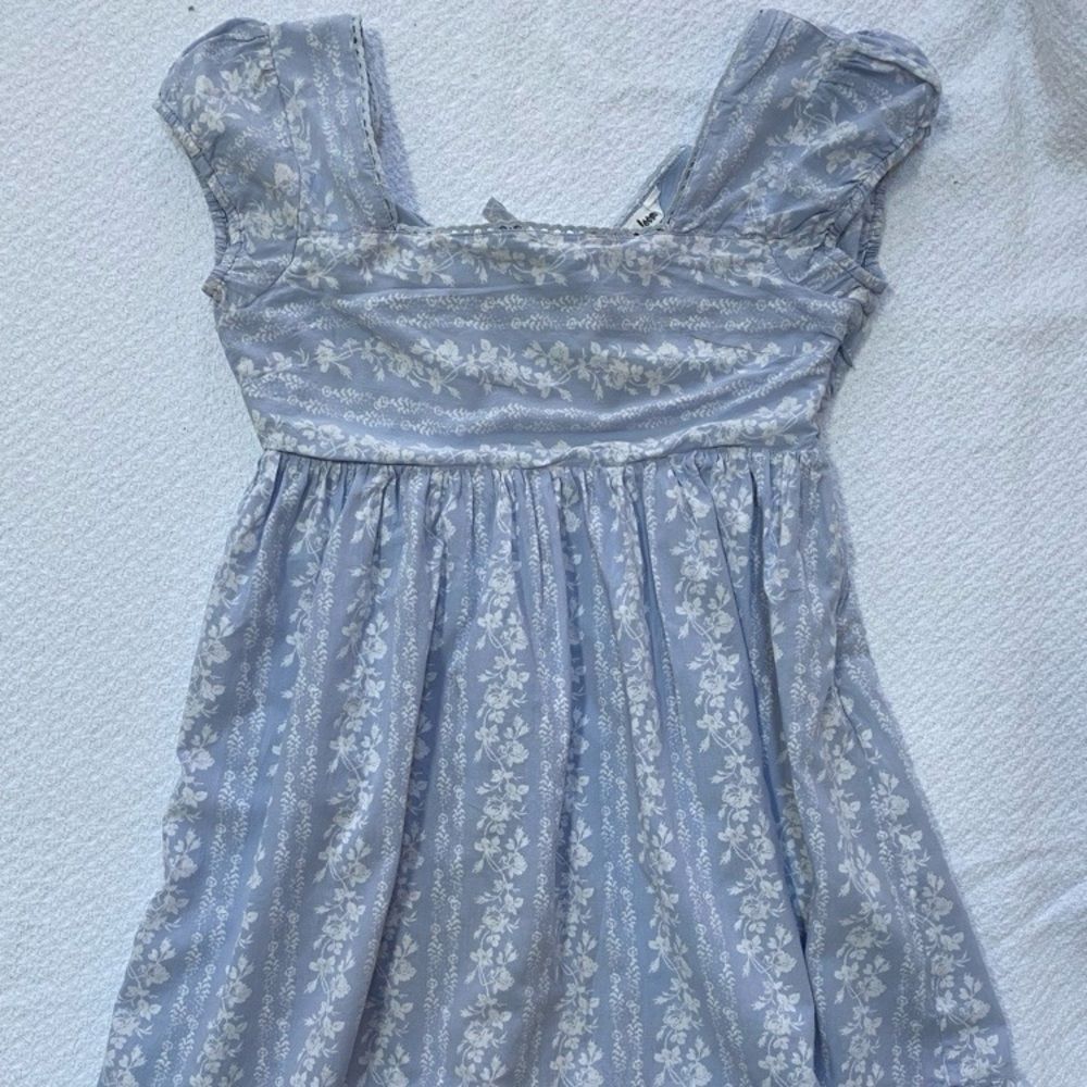 In Loom Cottagecore Blue Floral Mini Dress | M